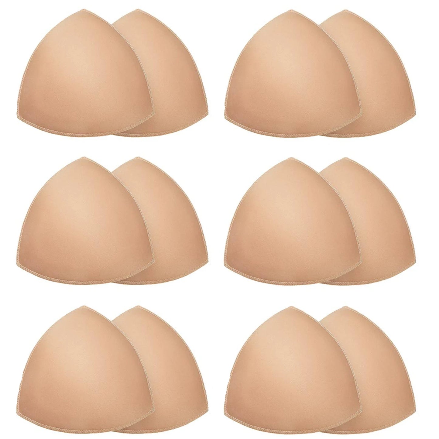 Triangle Sponge Push up Bra Pads Set for Women Invisible Insert Swimsuit Bikini Breast Enhancers Chest Cup Pads Accessories